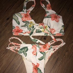 zaful floral bikini